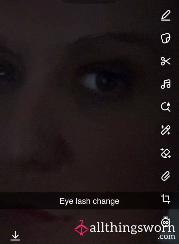 Used False  Eye Lashes Taken Off Today