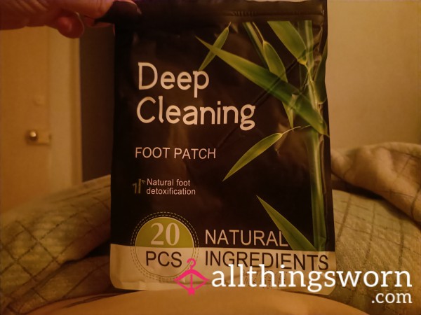 Used Feet Detoxifying Patches X2