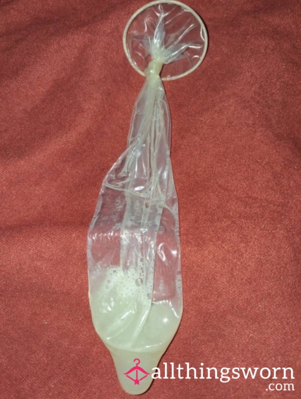 Used Filled Condoms