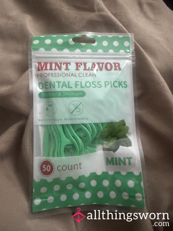 Used Floss Picks