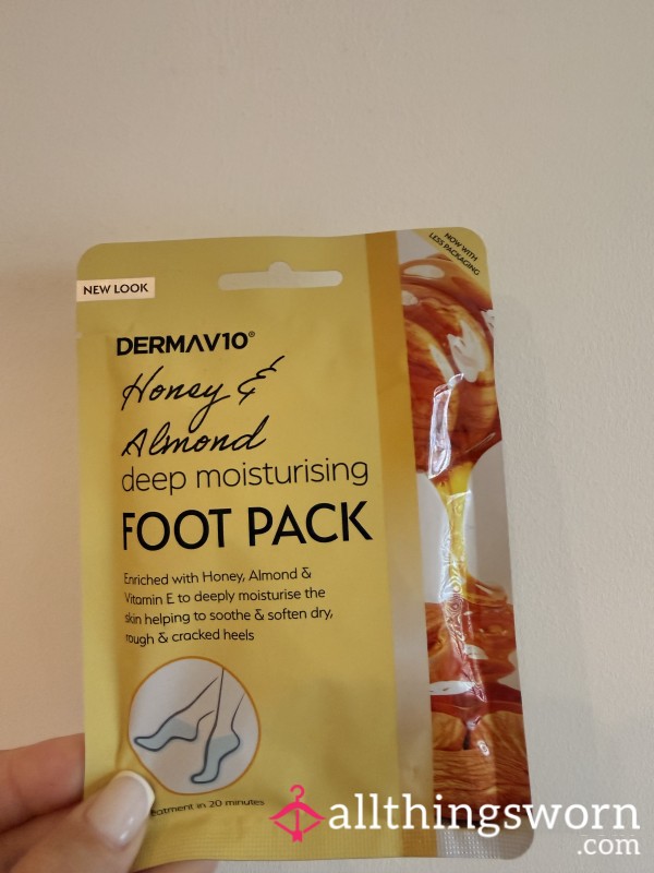 Used Foot Mask 💦🥰