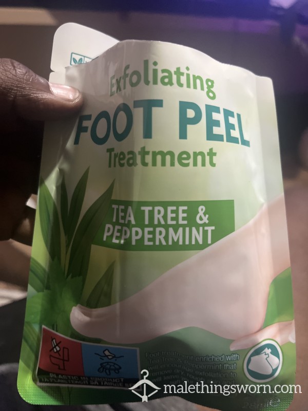 Worn Foot Mask, One Hour Use
