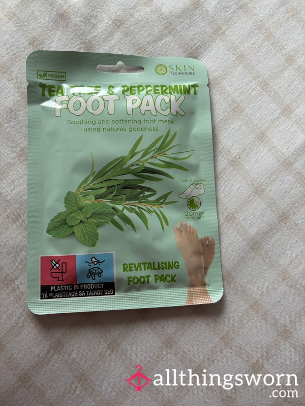 Used Foot Mask Booties In These Goddess Feet