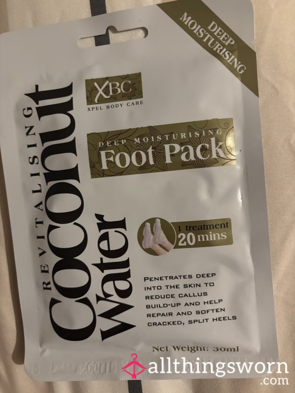 Used Foot Mask On My Tiny Feet
