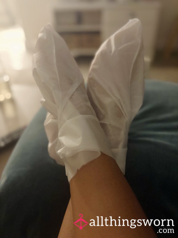 Used Foot Mask Socks