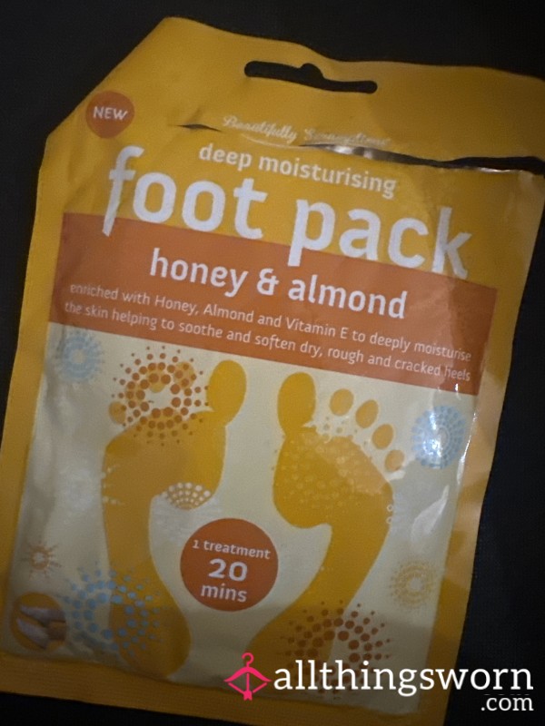 Used Foot Mask, Worn For 1 Hr 🥵👣