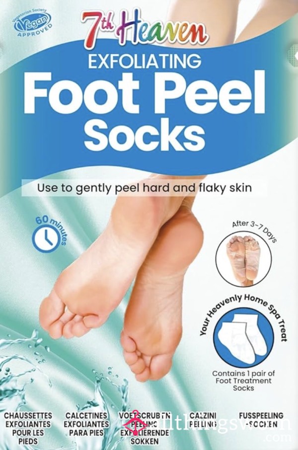 Used Foot Masks Kept On For 30mins With Fluid