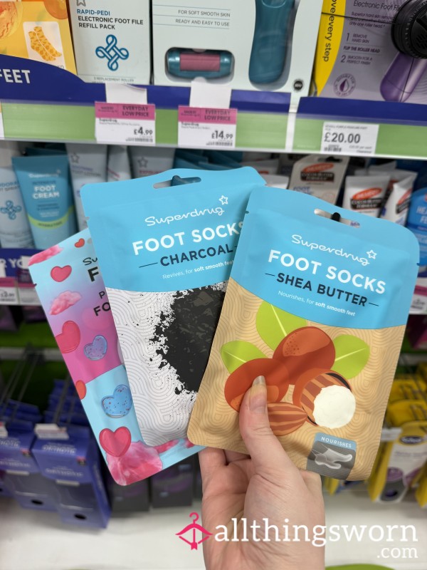💚 Used Foot Masks 💚 The Drippings And Dregs From Nourishing Mine & Alphas Tootsies