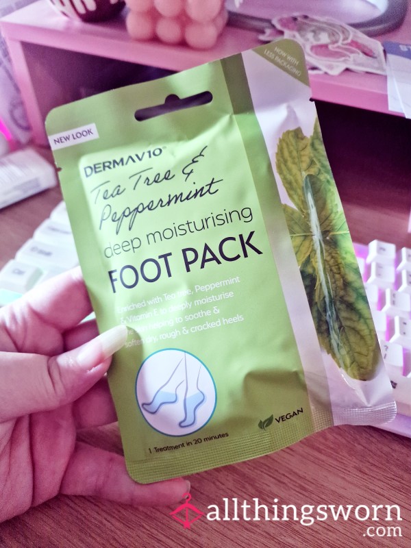 Used Foot Pack Mask