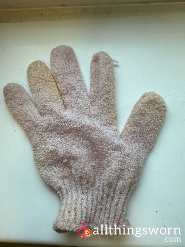 Used Foot Scrub Mitt