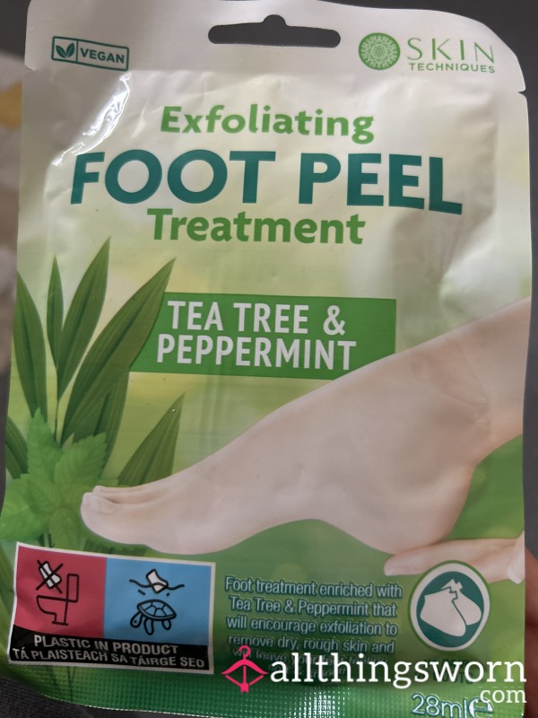 Used Foot Treatment Mask