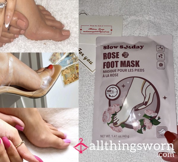 Used Footmask Treatment Socks