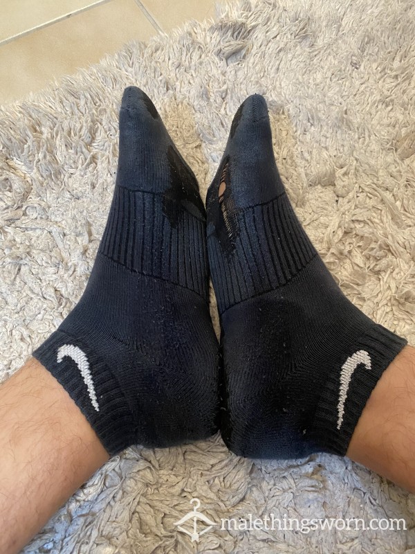 Used For Years Nike Ankle Socks W/ Holes