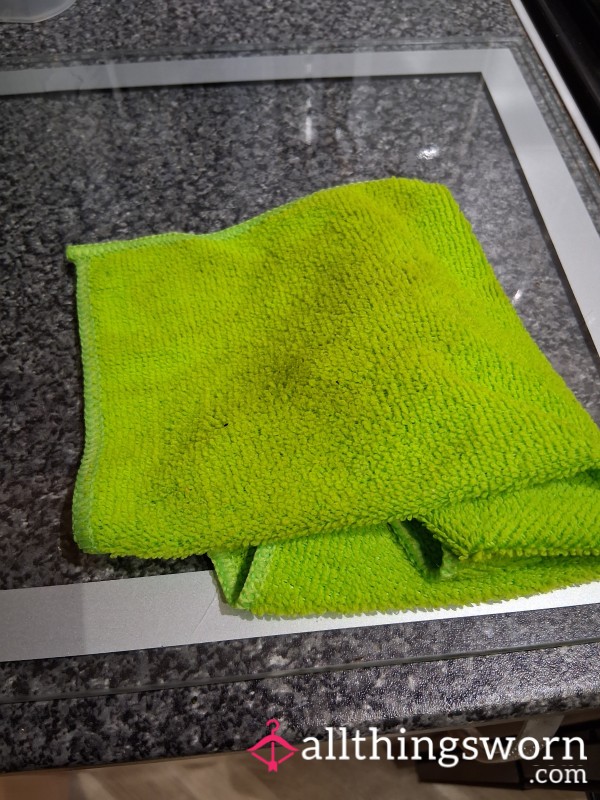 Used Green 💚 Floor Microfibre Cloth