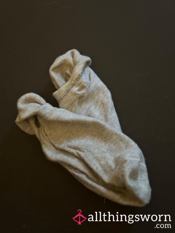 Used Grey Ankle Socks