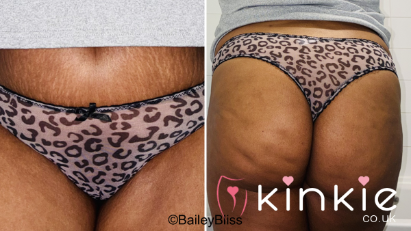 Used Grey Leopard Print Thong - 48hrs Wear Inch