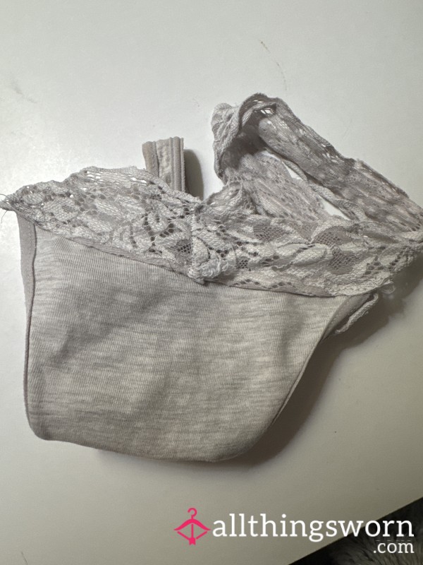 Used Grey Thong