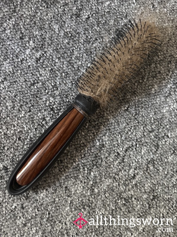 Used Hair Brush - Double Ended Full Of Hair