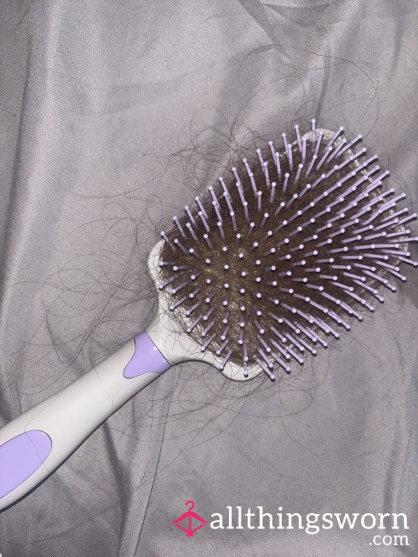 Used Hair Brush With Hair