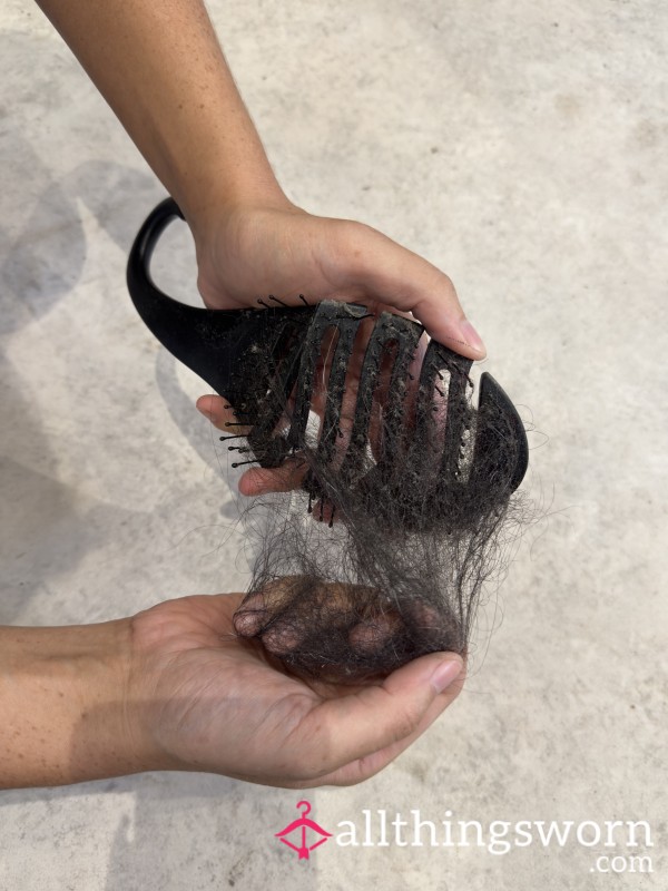 Used Hairbrush And Hair