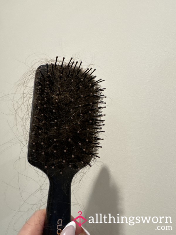 Used Hairbrush – Real Hair Strands Included – Daily Personal Use