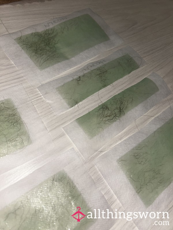 Used Hairy Wax Strips