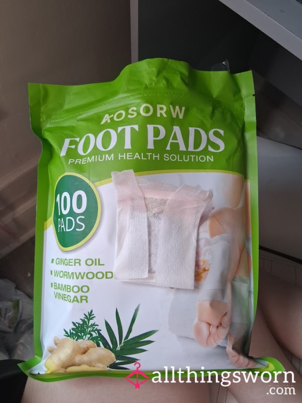 Used Herbal Foot Pads – Already Worn & Ready To Ship