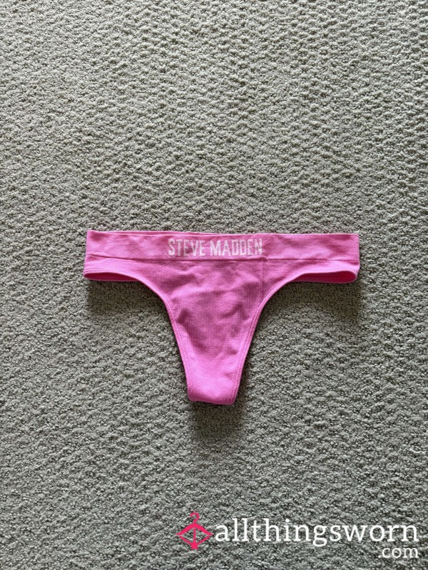 Used Hot Pink Steve Madden Thong