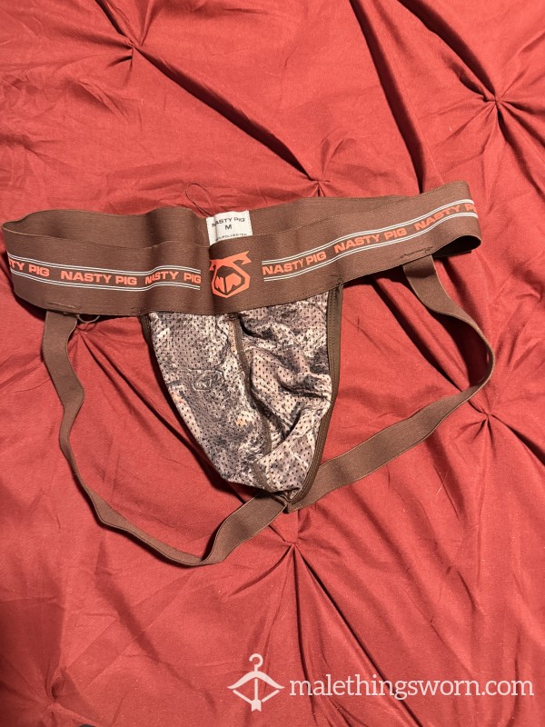 Used Jock Worn By Beefy, Hairy Gym Bro