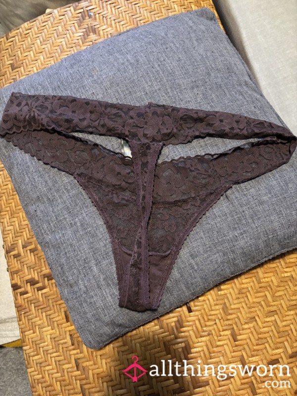 Used Lace Thong
