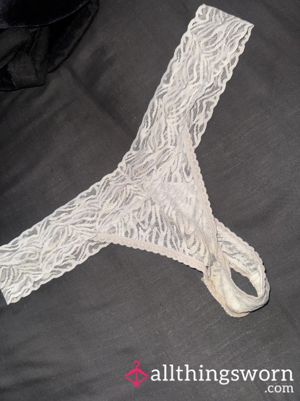 Used Laced Panties With Full Days Wear😉