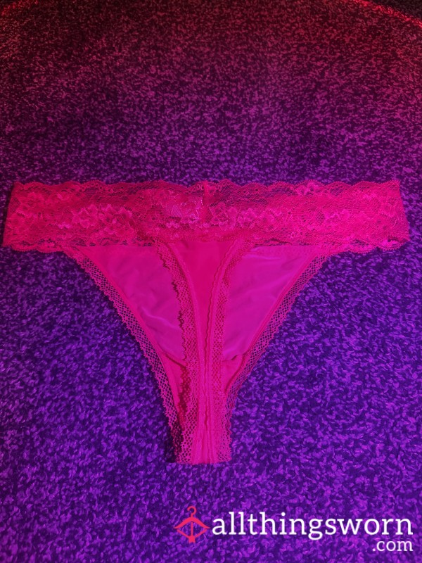 Used Lacy Pink Thong;)
