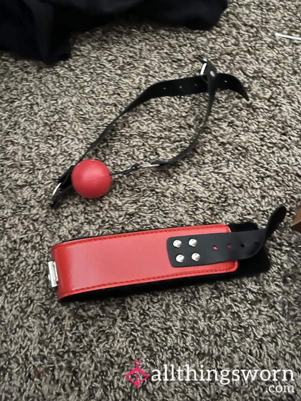 Used Leash & Ball Gag