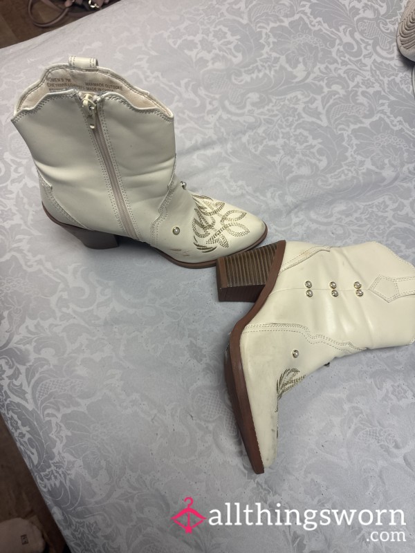 Used Lil Booties Worn All Night Dancing In