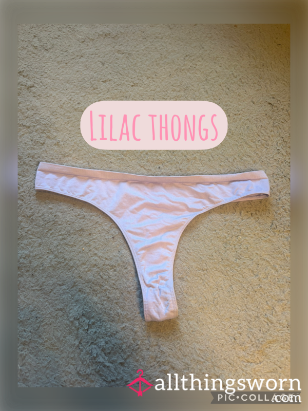 Used Lilac Thongs 🔮