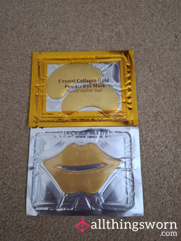 Used Lip & Eye Mask