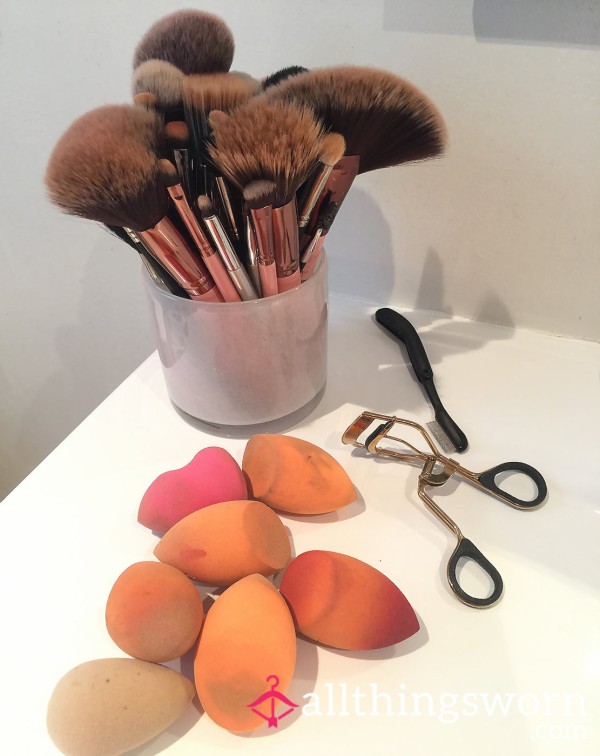 Used Make Up Brushes