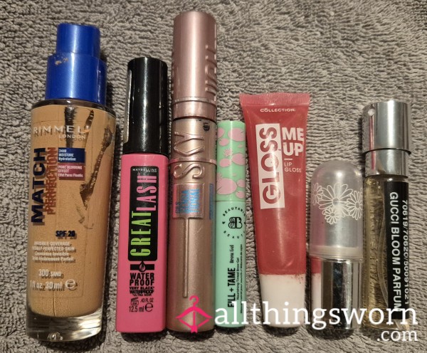 Used Make Up Items And Small Gucci Perfume