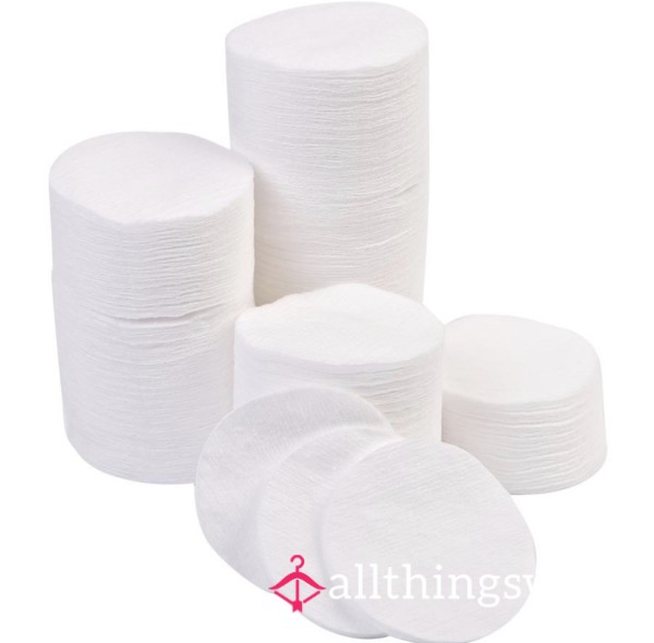 Used Make Up Remover Pads