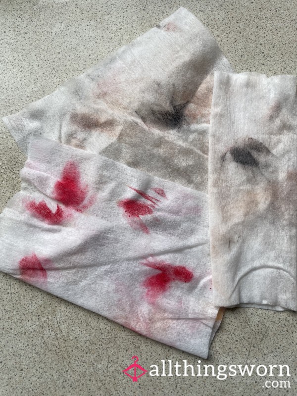 Used Make Up Wipes