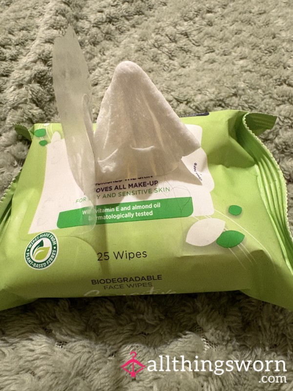 Used Make Up Wipes
