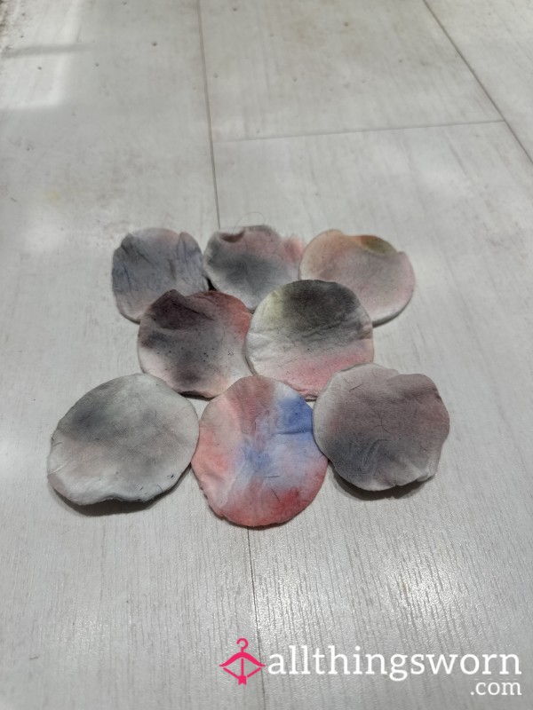 Used Makeup Cotton Pad Wipes