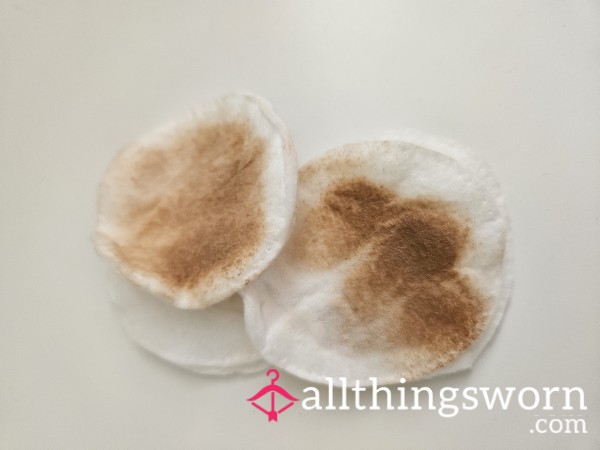 Used Makeup Pads - Fresh From My Face After Removing Makeup