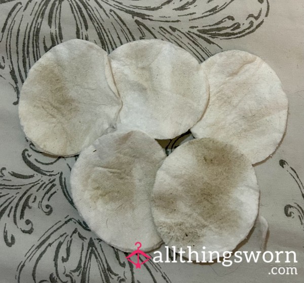 Used Makeup Remover Pads X5