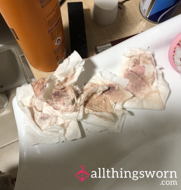 Used Makeup Tissues 💄