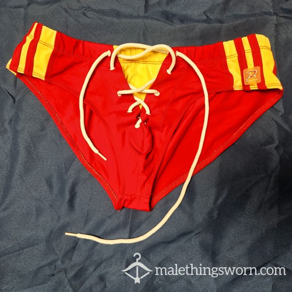 Used Men's Tie Up Front Sp**do Medium From Pistol Pete