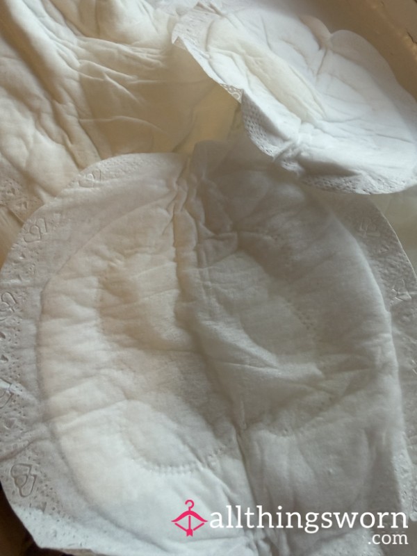 Used Milk Soaked Breast Pads