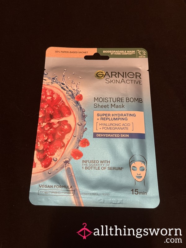 Used Moisturising Face Mask