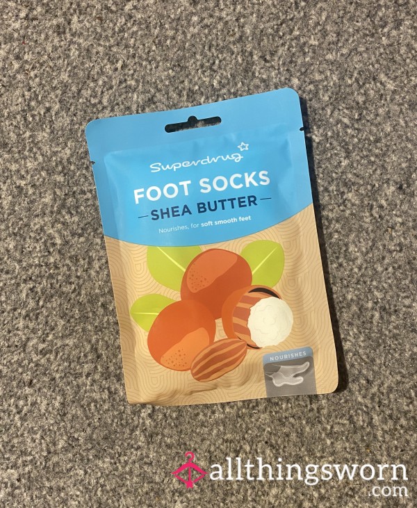 Used Moisturising Foot Socks