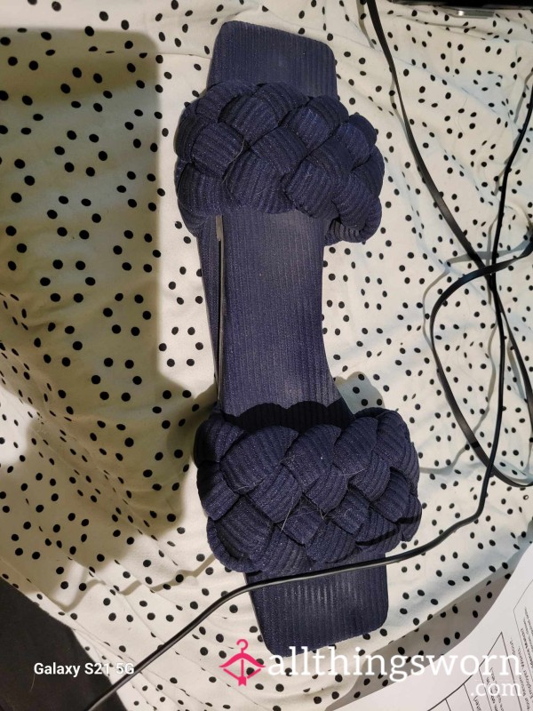 Used Navy Blue Sandals